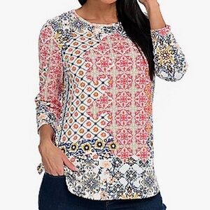 Women’s Christopher & Banks 3/4 Sleeve Boatneck Top